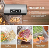 OCDAY Vacuum Food Sealer Machine 110W with Dry & Moist Modes & Built-in Bag Cutter  - Imported from UK