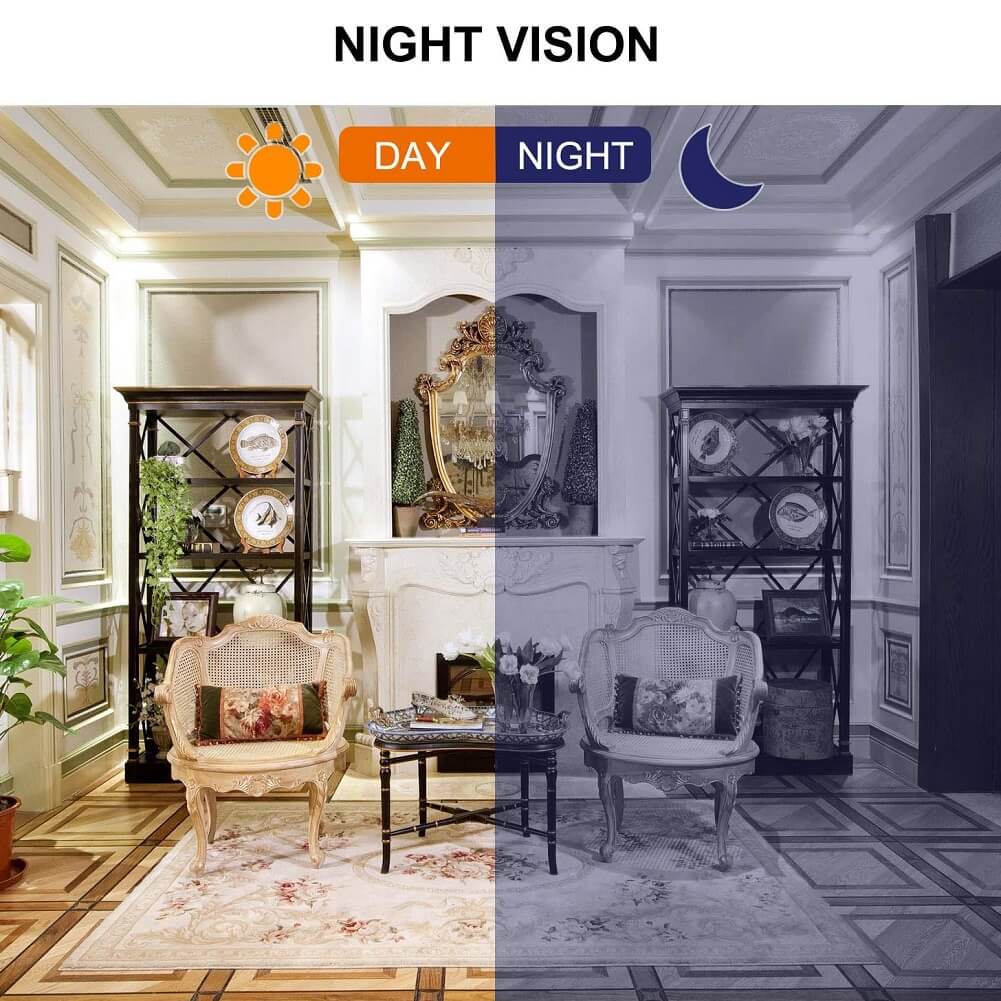 Boveila WiFi Spy Camera, Mini Hidden 1080P Wireless Covert Video Security Nanny Cam, 150° Wide Angle Night Vision Motion Detection for Home Security Monitoring - Imported from UK