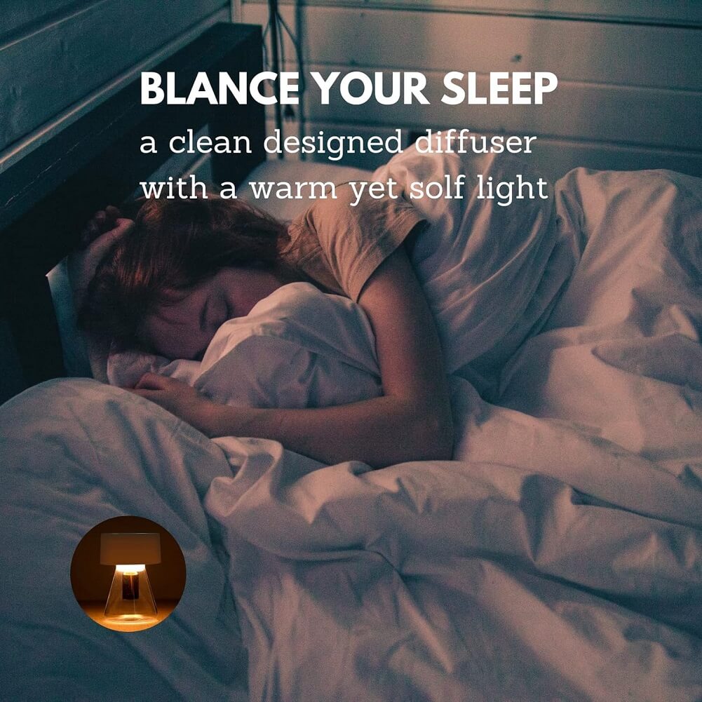 LOXIM Twilight Aromatherapy Diffuser Nebulizing Technology for Essential Oils, Full Spectrum Oil Adaptability, Optional LED Light, Waterless, Wireless, Battery Operated - Imported from UK
