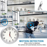 Wall Clock Spy Camera HD 1080P Mini Hidden Spy Camera Wall Clock, Mini Video Recorder Security Camera with Longtime Recording Motion Detection for Home/Office Safety - Imported from UK