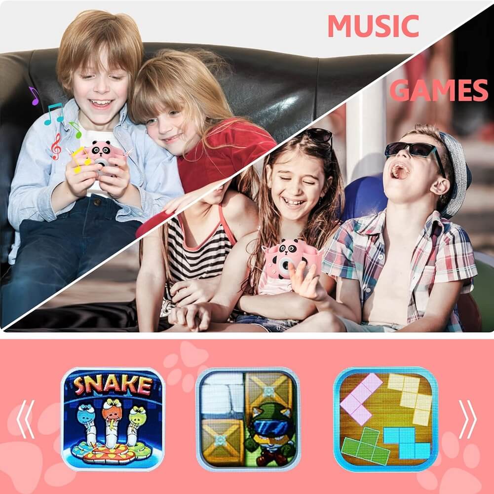 HOMYE Children Digital Camera, 2000W HD 2.0" Screen Photo Camera, Rechargeable Multi Functional Kids Camcorder Toy for Toddler, Teenagers, Girls, Boys - Imported from UK