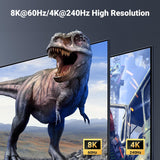 UGREEN 8K Displayport KVM Switch DP 1.4 with 4 USB 3.0 Ports (3 USB-A + 1 USB-C) Support 8K@60Hz 4K@240Hz Share 1 Monitor Keyboard Mouse USB C Hard Drive Printer, with 2 DP Cables, 2 USB A to C Cables, 5Gbps Fast Speed - Imported from UK