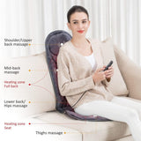 Snailax Car Back Seat Massager with Heated Function for Back, Lower Back & Thighs with 6 Vibrating Massage Motors & 2 Heating Levels - Imported from UK