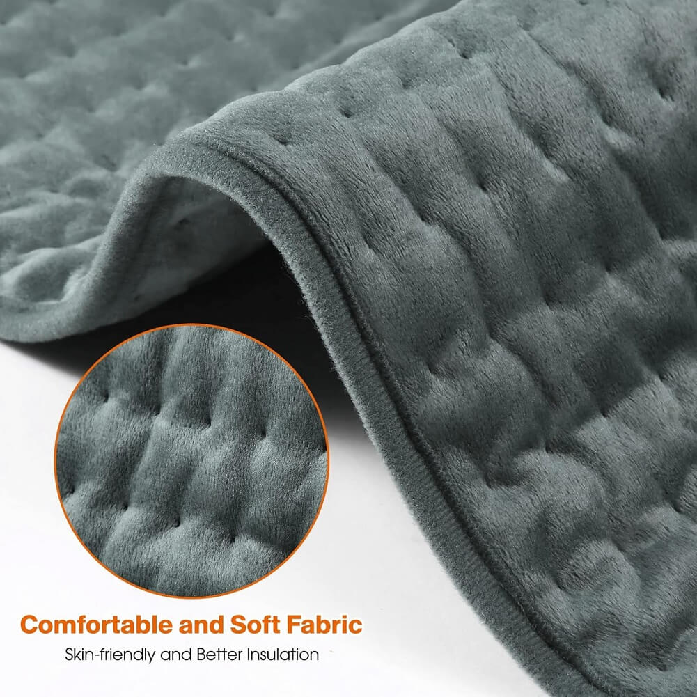OneAmg 75W Heating Pads with 6 Heat Settings & Auto Shut Off, Soft Machine Washable Electric Heat Pads with Velcro for Abdominal Neck Shoulder Pain Relief (Container Product Without Box) - Imported from UK