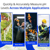 bluelab pH Pen Digital pH Tester Hand-Held Meter Measures pH & Temperature in Solutions & Soil Solutions Optimize Plant Health & Performance - Imported from UK