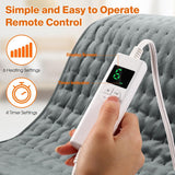 OneAmg 75W Heating Pads with 6 Heat Settings & Auto Shut Off, Soft Machine Washable Electric Heat Pads with Velcro for Abdominal Neck Shoulder Pain Relief (Container Product Without Box) - Imported from UK