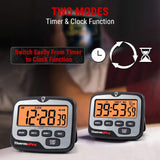 ThermoPro TM01 Digital Kitchen Timer with Large LCD Display, Touchable Backlit & Count Up Countdown Timer - Imported from UK