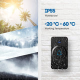 X-Sense Wireless Doorbell, Over 2000ft/600m Wireless Range, 2 Plug-in Receivers with LED Flash 56 Melodies 5 Volume Levels & Waterproof IP55 - Imported from UK