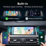 BM-W 5 Series Multimedia Player for F10/F11/520 (2011-2016) CIC/NBT System, Upgrade 10.25" Apple Carplay Android 9.0 Stereo Player, Qualcomm Snapdragon 665, (4GB+64GB) Built-in 4G LTE Wireless, GPS Navigation - Imported from UK
