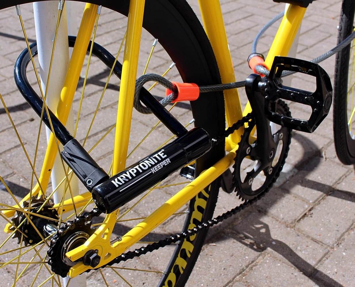 Kryptonite Kryptoflex Cable with Double Loop 1M - Imported from UK