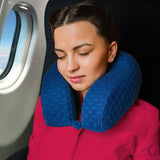 Amelia Neck Support Travel Pillow, Best Cushion with High Sides Easy Removable & Washable Cover Extremely Soft & Comfy Memory Foam Pillow - Imported from UK