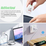Universal Travel Adapter, All-in-One Multi Socket Wall Charger Adapter with LED Indicator, Lock/Unlock Button - Imported from UK
