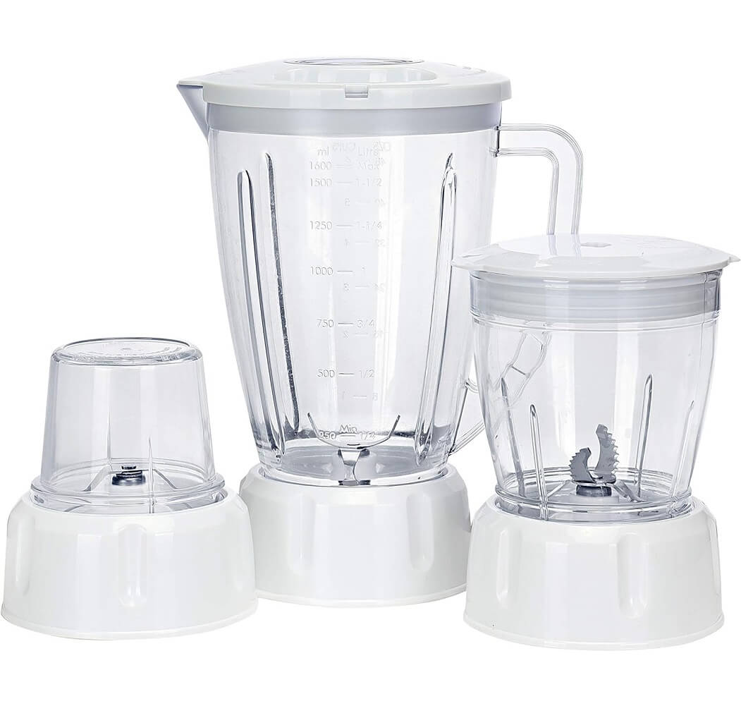 GEEPAS 4-in-1 Super 600W Multi-functional Blender, Smoothie Maker Juicer Chopper Grinder - Imported from UK