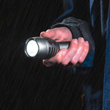 Defender Impact Personal Alarm Torch, 12000 Lumens, USB Rechargeable 130db Siren Dual Function Tactical LED Torch, High Powered White LED CREE (Container Product Without Box) - Imported from UK