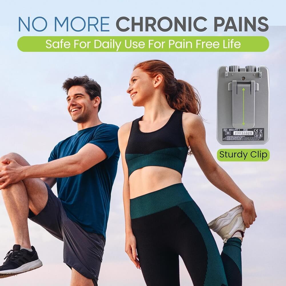 Med-Fit 1 Dual Channel TENS Machine for Pain Relief & Pain Management Therapy-Fully Certified Tens Machine - Imported from UK