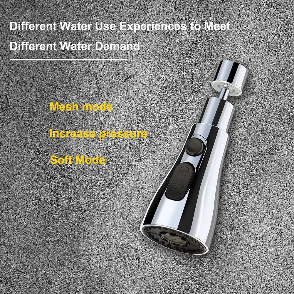 Faucet Splash Head, Rotating Tap Aerator, Tap Extension Attachment for Kitchen & Bathroom - Imported from UK