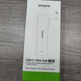 ZMUIPNG 7-in-2 USB C Hub for MacBook Air/Pro, USB-C Adapter with 4K HDMI, 2x USB3.0, Thunderbolt 3, SD/TF Card Reader (TB3) - Imported from UK