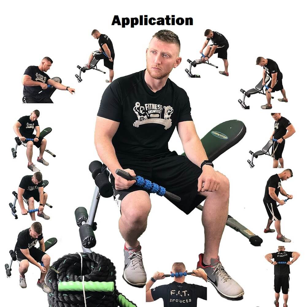 Massage Roller, Muscle Roller Stick, Therapy Roller Stick for Legs Calf Thigh for Relief Muscles, Deep Tissue Massage, Trigger Points, Help Sore Muscle Recovery (Container Product Without Box) - Imported from UK