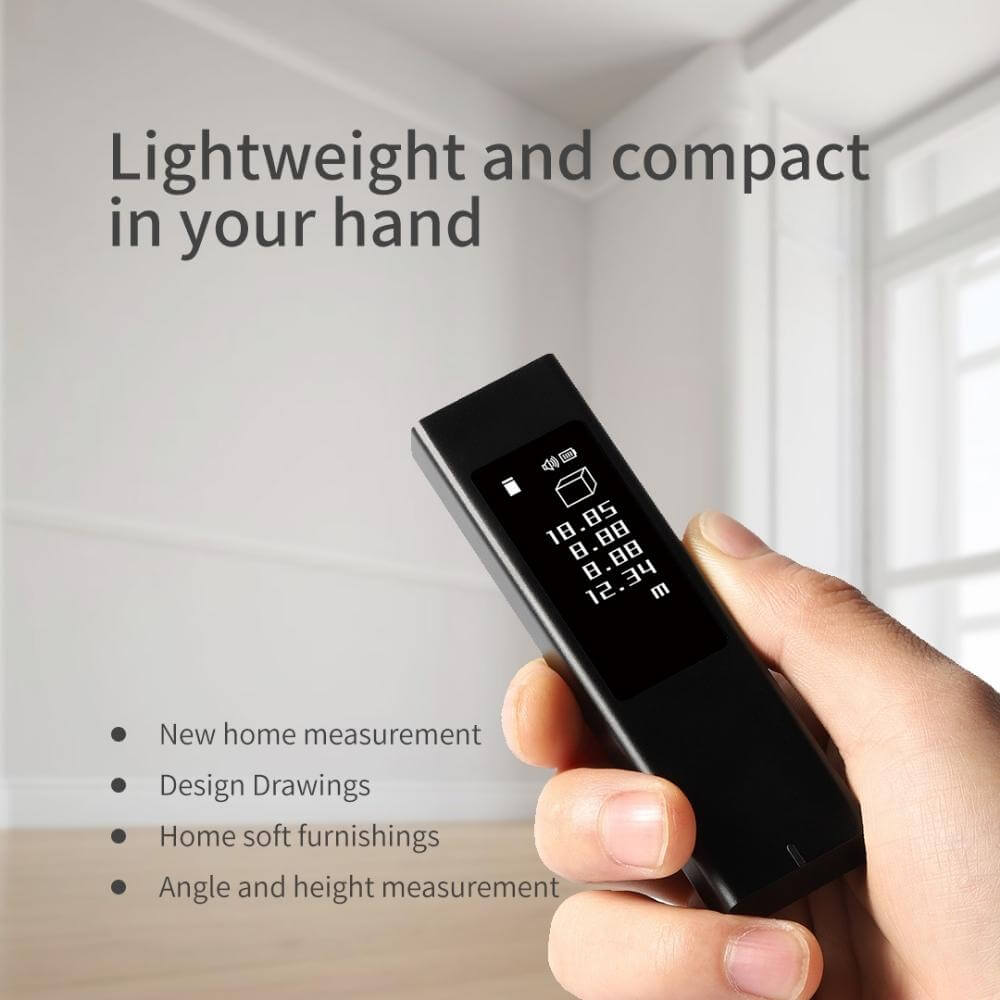 Xiaomi Duka ATuMan LS5 Laser Rangefinder Distance Meter, OLED Touch Screen 40M Electronic Digital Ruler Laser Tape - Imported from UK