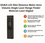 Xiaomi Duka ATuMan LS5 Laser Rangefinder Distance Meter, OLED Touch Screen 40M Electronic Digital Ruler Laser Tape - Imported from UK