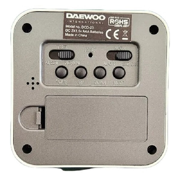 Daewoo International Digital Alarm Clock Thermometer - Imported from UK