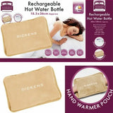 Dickens 400W Rechargeable Hot Water Bottle with Detachable Power - Imported from UK
