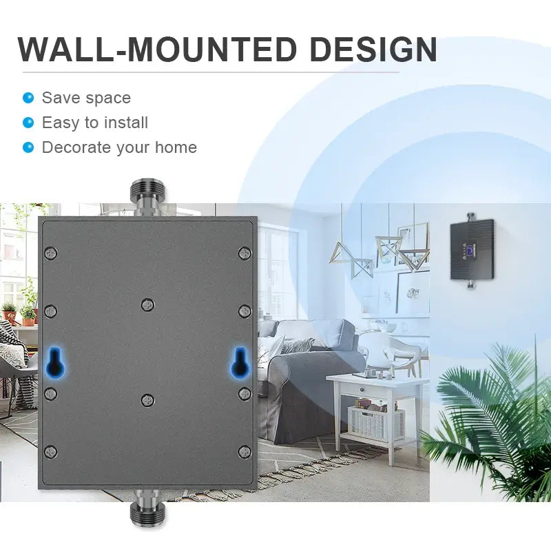 GOBOOST Mobile Phone Signal Booster with 2 Mushroom Antennas - Imported from UK