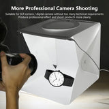 Photography Light Photo Box, 40cm LED Folding Softbox with 6 Color Backdrop, Studio Shooting Tent - Imported from UK