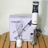 Chinya Hand Blender with Adjustable Speed, 225W Stainless Steel 2-in-1 Blender - Imported from UK