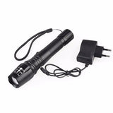 Discoball XML T6 1200 Lumens Super Bright Zoomable Flashlight, Battery Powered, IP55 Waterproof with 5 Modes & Adjustable Focus for Camping, Hiking, Outdoor (Container Product Without Box) - Imported from UK