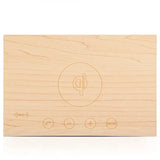 Eachine X5 9 in 1 Multi-Function Wooden Alarm Clock with Built-in Wireless Charger, Bluetooth 4.0 Speaker with Mic, Clock, Thermometer, NFC, LED Time Display & Double USB Interface  - Imported from UK