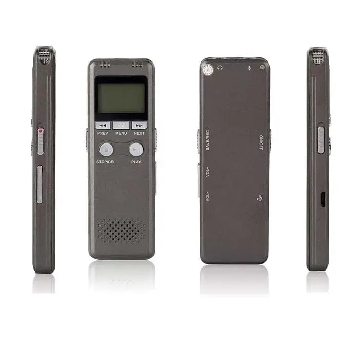 EVISTR 8GB Digital Voice Recorder, 1600mAh Rechargeable with LCD Display - Imported from UK