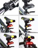 Bicycle Intelligent Turn Signal Tail Light with Wireless Remote, Safety Brake & Warning Light, 2200mAh - Imported from UK