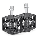 GEWAGE Mountain Bike Pedals Dual Function 9/16" Platform Bicycle Flat & Clipless Pedals Compatible with SPD for Road Mountain BMX Bike - Imported from UK