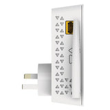 NETGEAR Homeplug AV2 PLW1000 (AC1000) Powerline Extender with 1x Gigabit Port, 1000Mbps Powerline Extender + WiFi Extender - (Container Product Without Box) - Imported from UK