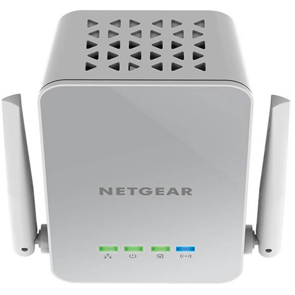 NETGEAR Homeplug AV2 PLW1000 (AC1000) Powerline Extender with 1x Gigabit Port, 1000Mbps Powerline Extender + WiFi Extender - (Container Product Without Box) - Imported from UK