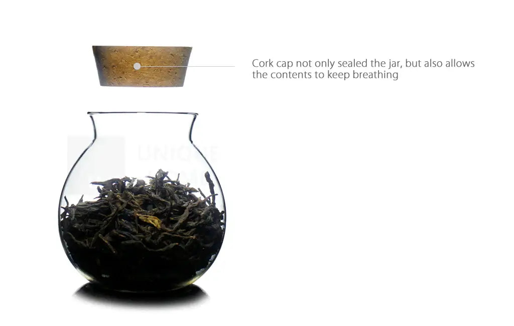 Petrela Unihom Glass Jar with Cork Lid 400ml - Imported from UK