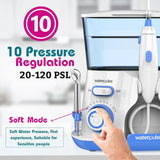 Waterpulse V300 Water Flosser with 5 Tips, Advanced Pressure Control System with 10 Settings, 800ML Large Capacity Dental Plaque Removal Oral Irrigator - Imported from UK