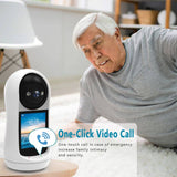BESDER 3MP PTZ WiFi Camera Video Call with 2.8" IPS Screen, Baby Cry Sound Detection Security IP Camera - Imported from UK
