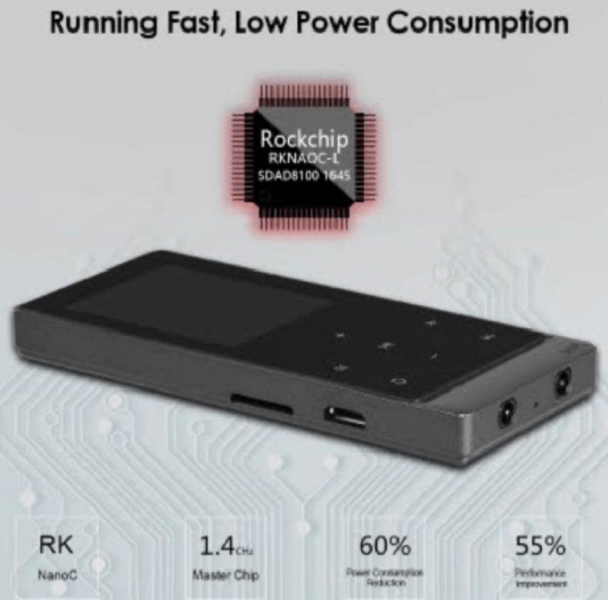 A7Plus Digital MP3 Player 8GB - Imported from UK