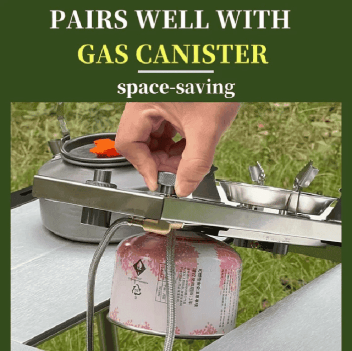 Tryhomy IGT High Power 7200W Stainless Steel Gas Camping Stove, Gas Burner for Camping, BBQ & More - Imported from UK