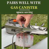 Tryhomy IGT High Power 7200W Stainless Steel Gas Camping Stove, Gas Burner for Camping, BBQ & More - Imported from UK