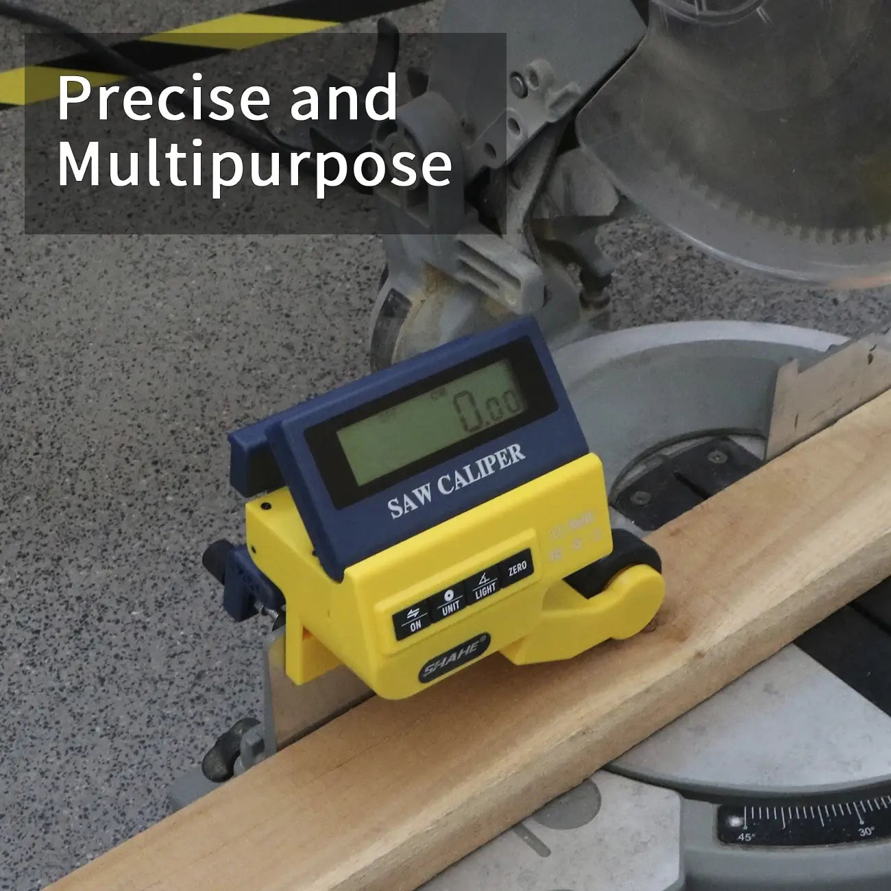 SHAHE Caliber Measuring Tool, High Accuracy Digital Measuring Tape with Large Backlit LCD Display, Digital Caliper Measuring Distance For Miter Bevel Compound & Straight Cuts, Measuring Instrument With Range 30m Resolution 0.05 mm  - Imported from UK