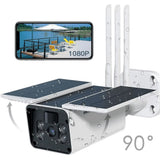 Koogeek Outdoor Solar WiFi Security Camera, 1080P HD Night Vision TF Card Slot PIR Motion Detection APP IP67 2-Way Audio Cloud Service - Imported from UK