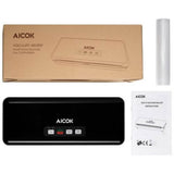 Aicok Vacuum Sealer Machine 3 In 1 Automatic / Manual Food Saver One-Touch Vacuum Air Sealing System Dry / Moist Food Modes with Cutter & a Vacuum Roll, 110W - Imported from UK