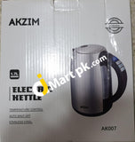 Akzim 1.7L Electric Kettle 2200W Stainless Steel Cordless - Imported From Uk