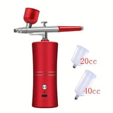 Little Fairy Oxygen Injector, Portable Mini Air Brush with Compressor Kit For Nail Art, Paint Painting, Crafts, Manicure, Cakes, 350Kpa Nano Sprayer Gun - Imported from UK