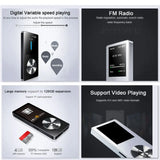 Mahdi M220 HIFI MP3 Player, Aluminum Portable Digital Audio Player 8GB 1.8" Screen, Support FM & TF Card - Imported from UK