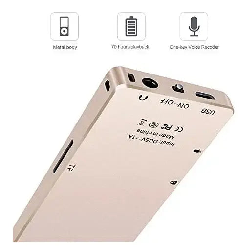 Mahdi M220 HIFI MP3 Player, Aluminum Portable Digital Audio Player 8GB 1.8" Screen, Support FM & TF Card - Imported from UK