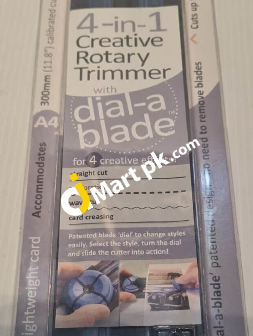 Cathedral Dial-A-Blade A4 Size Creative Rotary Trimmer - Imported From Uk